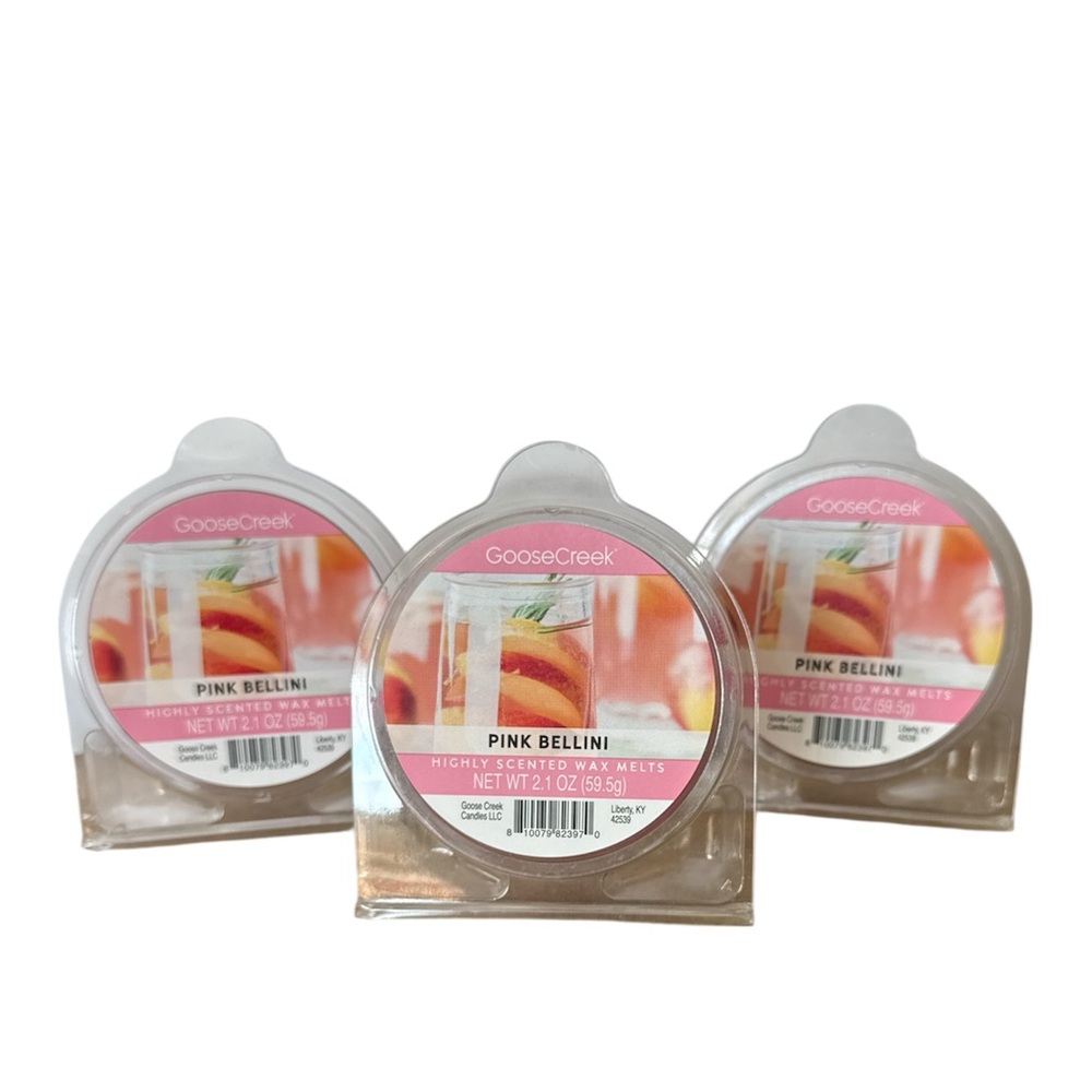 Goose Creek Peach Bellini Highly Scented Wax Melts x3